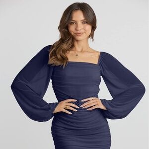 MASCOMODA Women Elegant Square Neck Dress